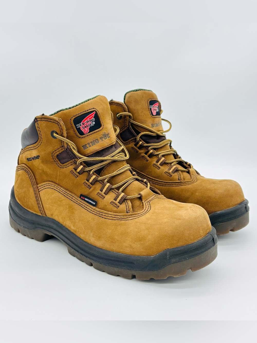 Red Wing Womens King Toe 2340 Waterproof Work Boots 9 Industrial Utility Outdoor